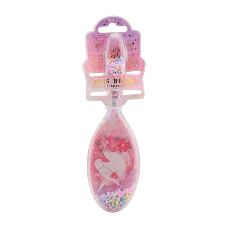 Johntoy Pinke Haarbürste für Kinder – Einhorn-Fee – 21 x 5 x 4 cm