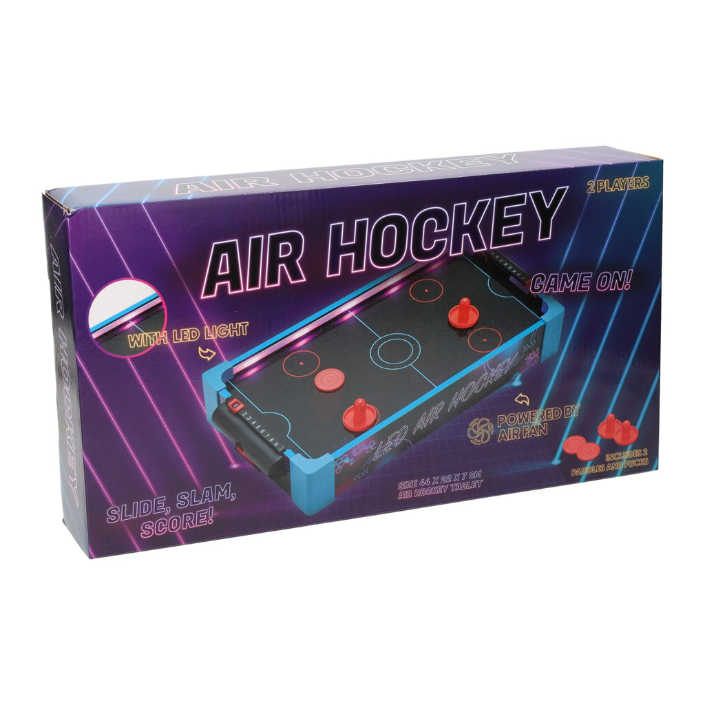 Johntoy vedes led airhockey tafel met verlichting en luchtventilator.