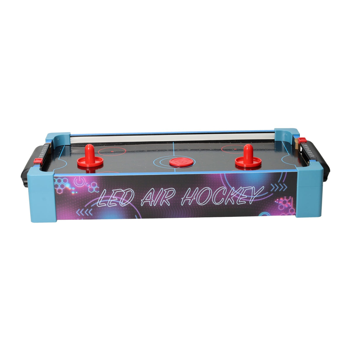 Johntoy vedes led airhockey tafel met verlichting en luchtventilator.