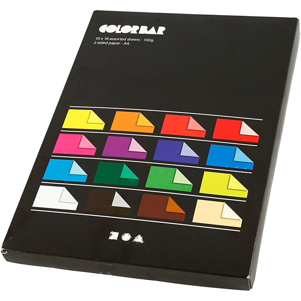 Https: www.cchobby.nl color-bar-papier-a4-vel-210x297-mm-100-gr-diverse-kleuren-16x10-vel-1-doos