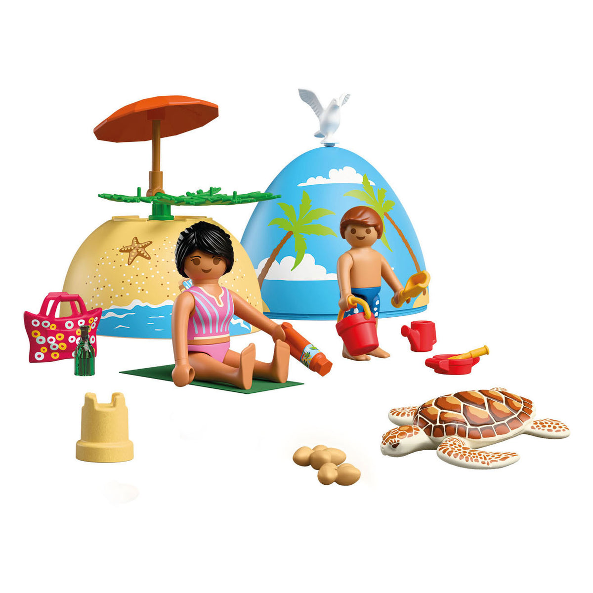 Playmobil speel-ei strandvakantie - 72101