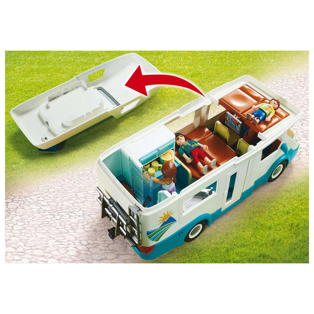 Playmobil Familien-Camper mit Familie 70088