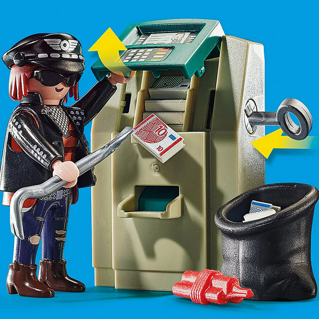 Playmobil City Action Polizei-Motorradfahrt nach dem Geldräuber 70572