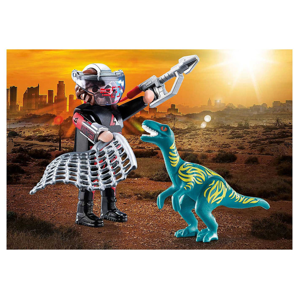 Playmobil 70693 duopack velociraptor vs stroper
