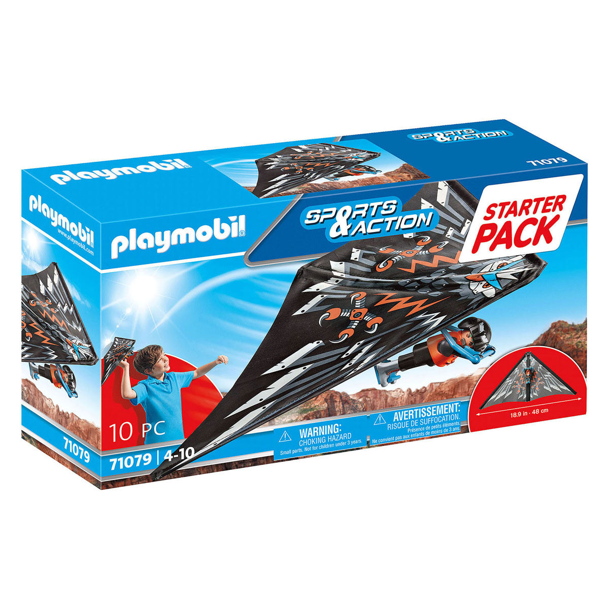 Playmobil sports action - starterpack deltavlieger constructiespeelgoed (71079)