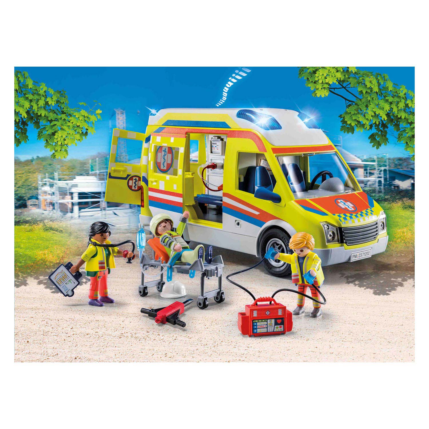 Playmobil City Life Krankenwagen mit Licht und Sound 71202
