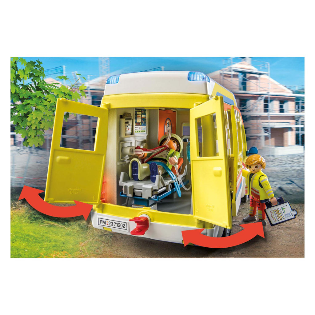 Playmobil City Life Krankenwagen mit Licht und Sound 71202