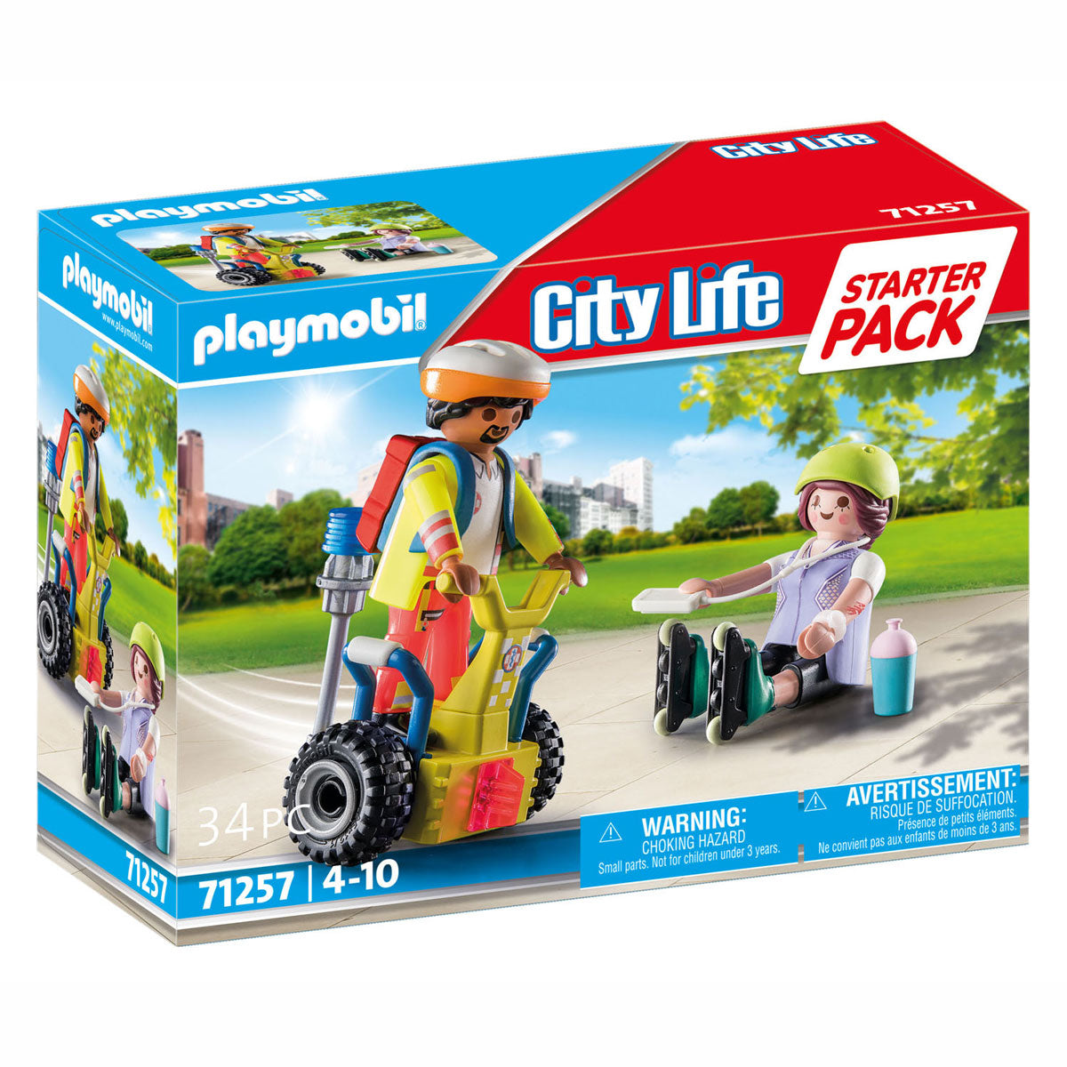 Playmobil city life - starterpack rescue met segway constructiespeelgoed (71257)