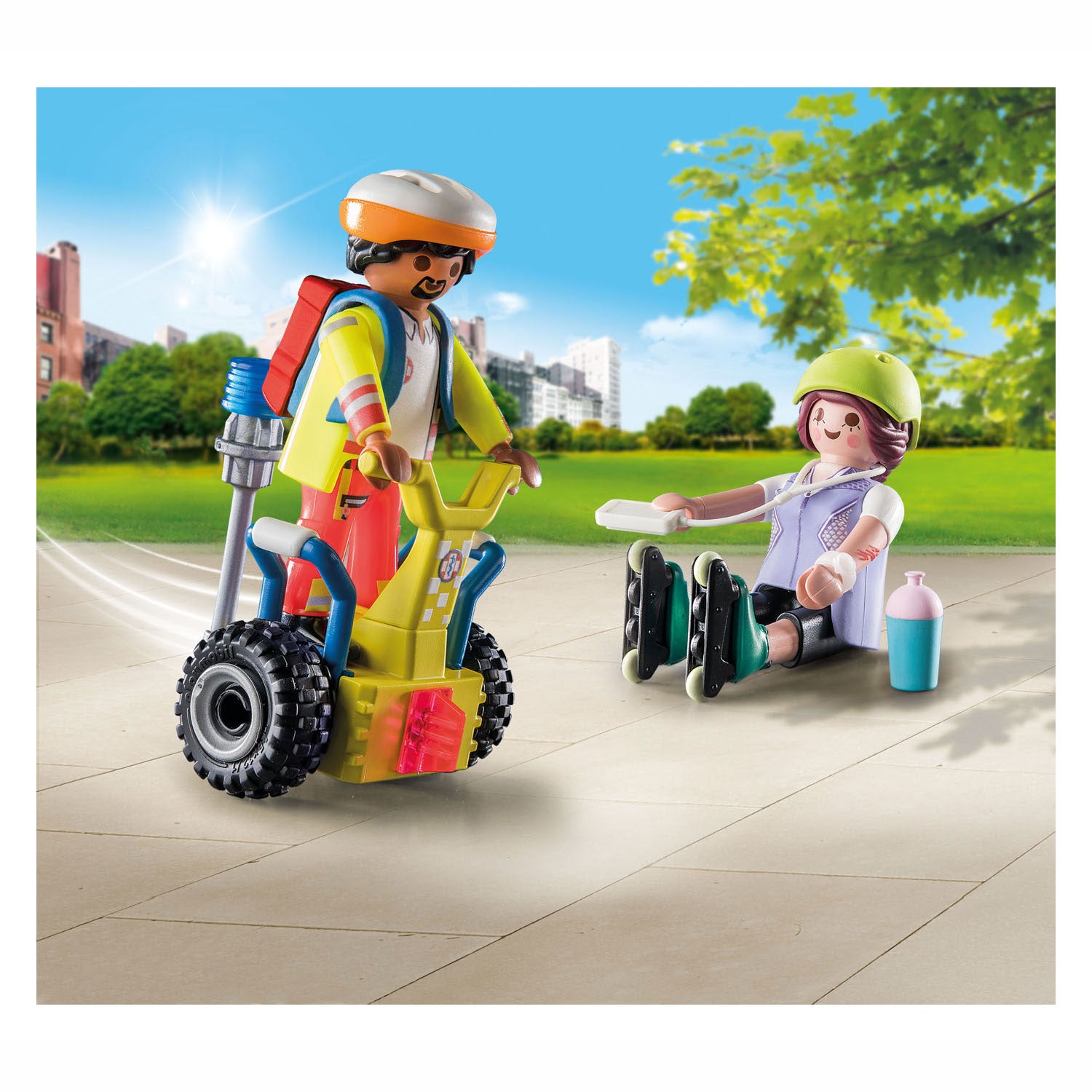 Playmobil city life - starterpack rescue met segway constructiespeelgoed (71257)