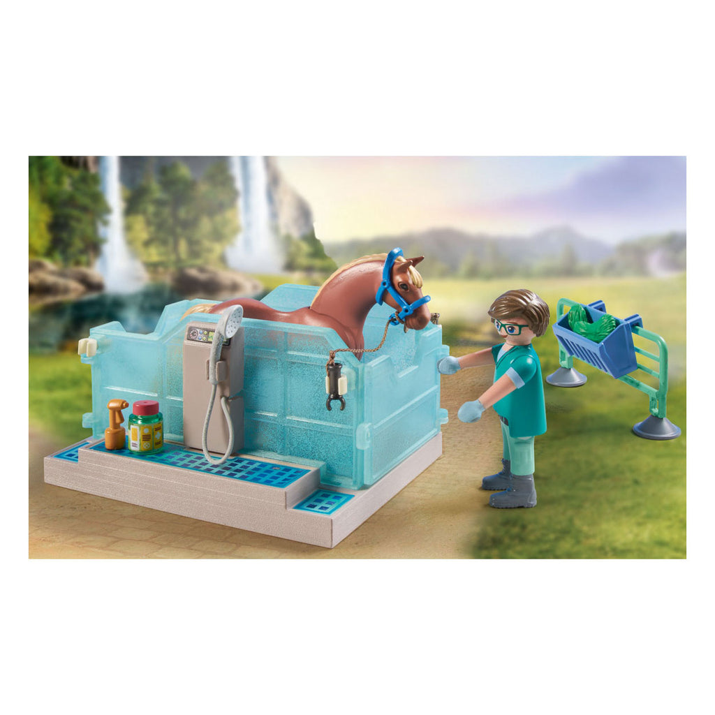 Spielzeugmobilitätsgerät oder Wasserfall Pferdetherapie Veterinärpraxis 71352