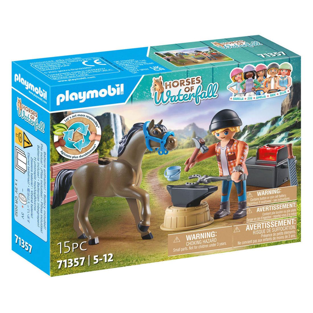 Playmobil -Pferde oder Wasserfall Hufschmied: Ben Achilles 71357