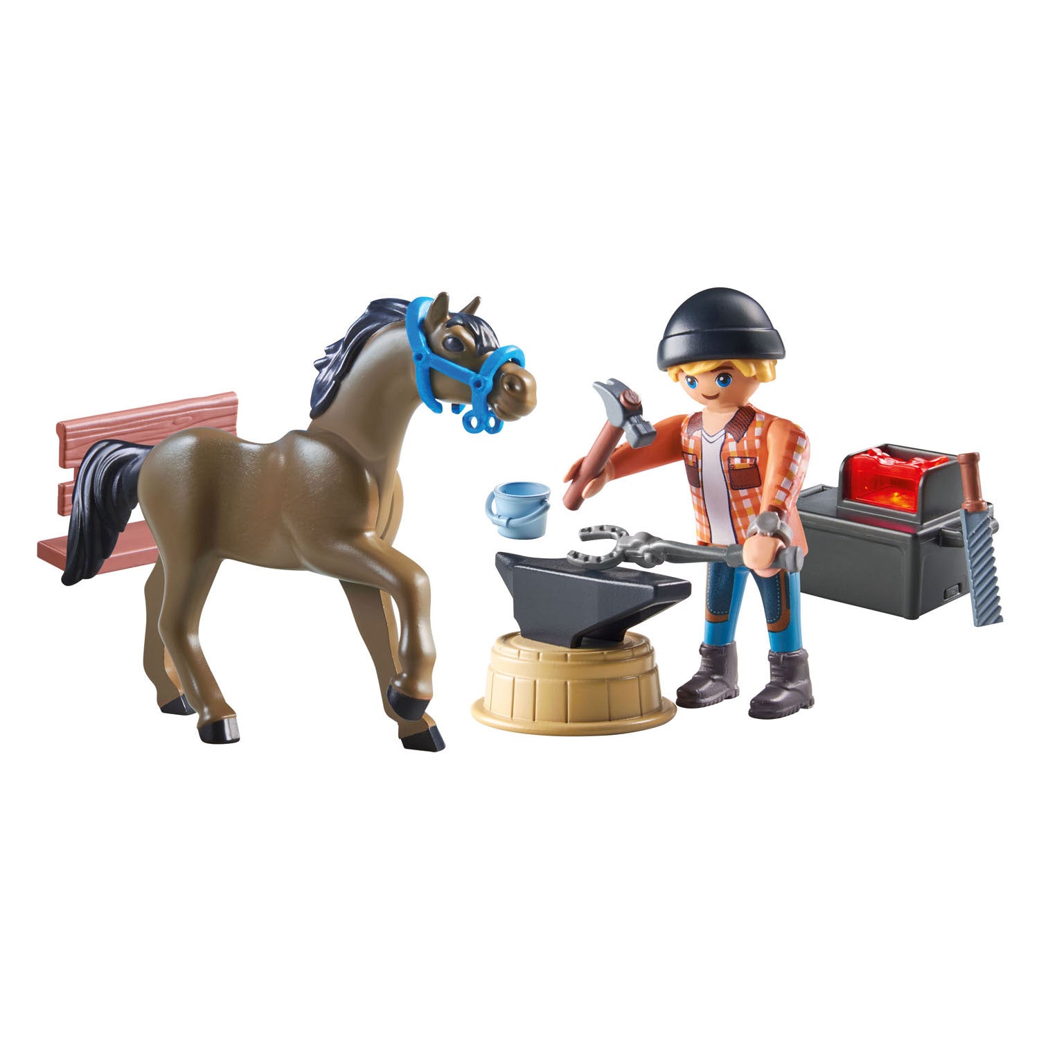 Playmobil -Pferde oder Wasserfall Hufschmied: Ben Achilles 71357