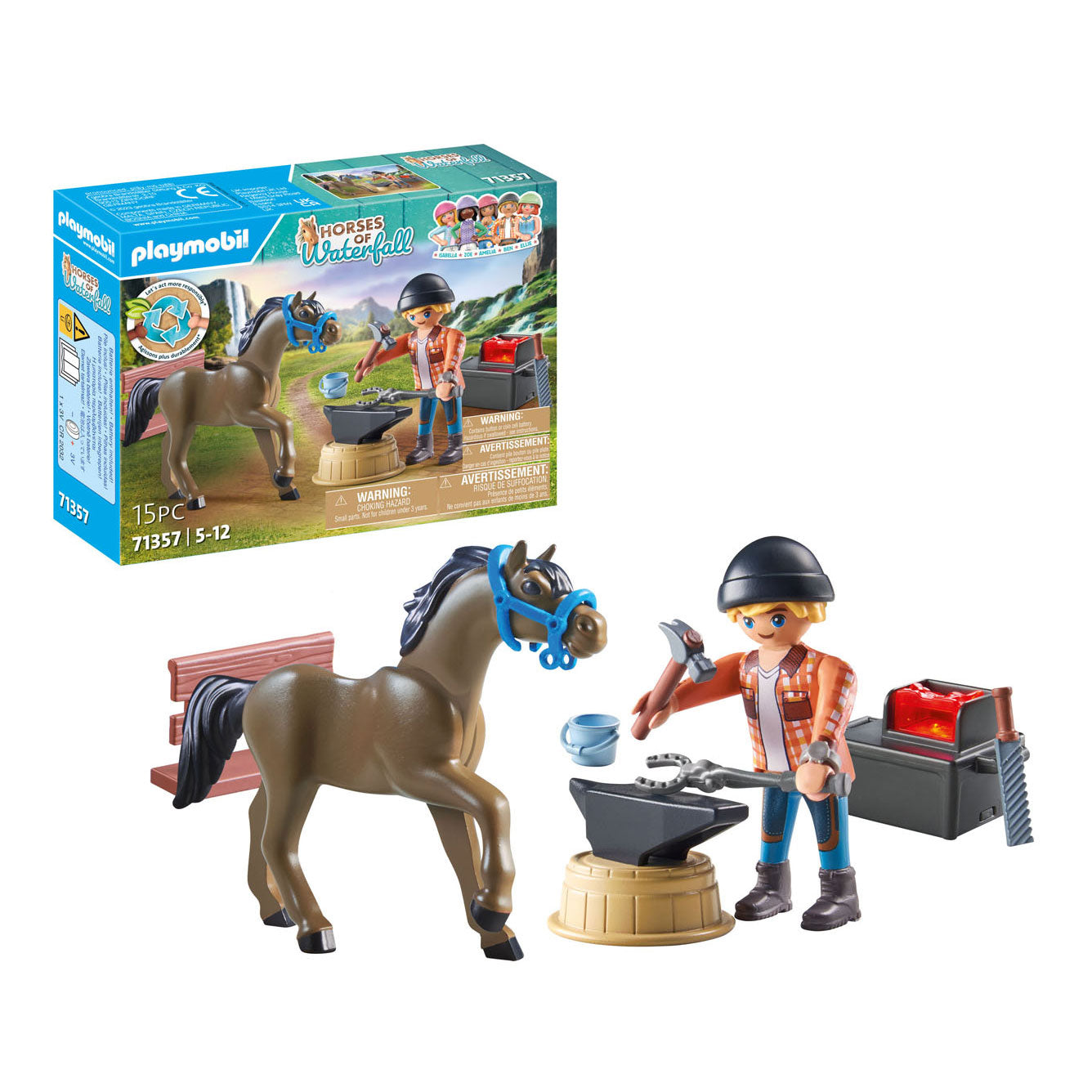 Playmobil -Pferde oder Wasserfall Hufschmied: Ben Achilles 71357