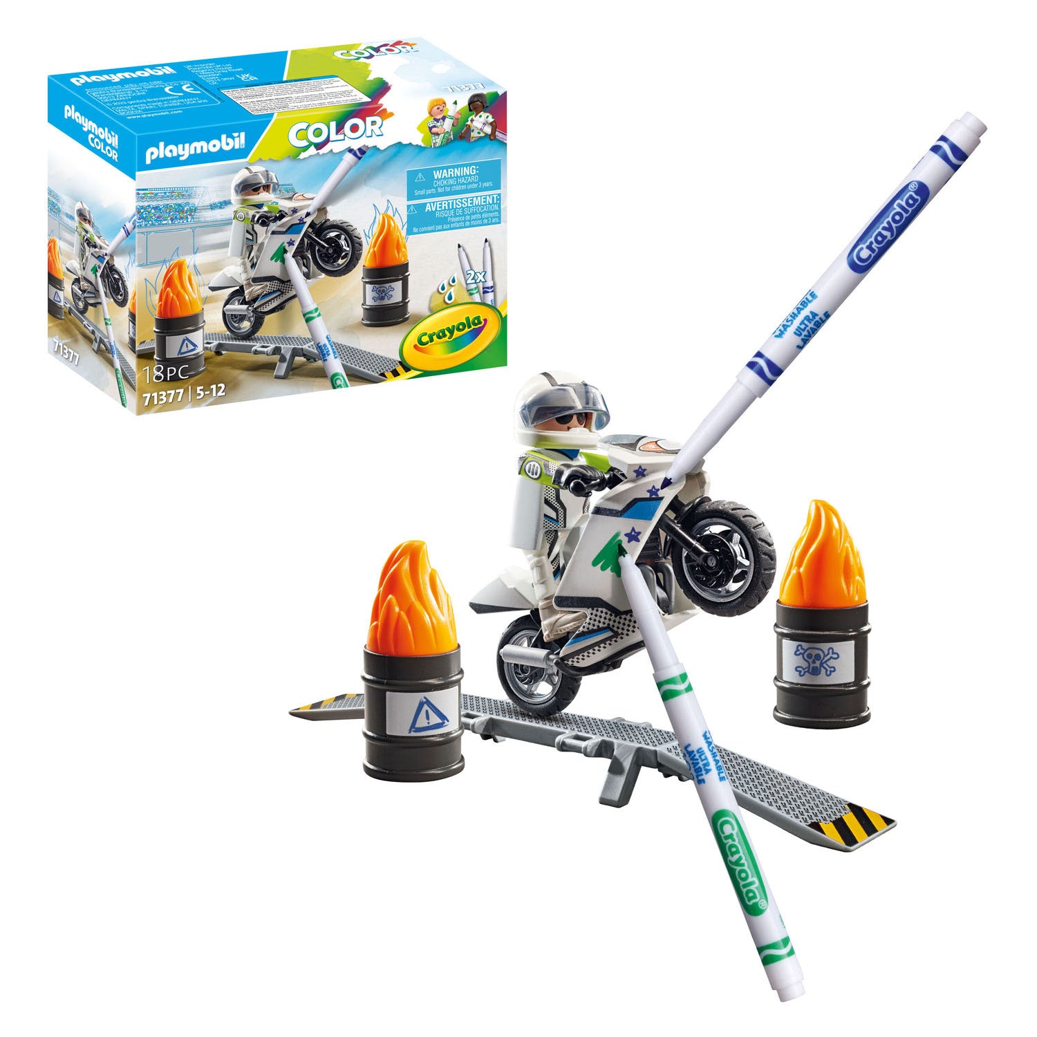 Playmobil Color Motocross Motorrad 71377
