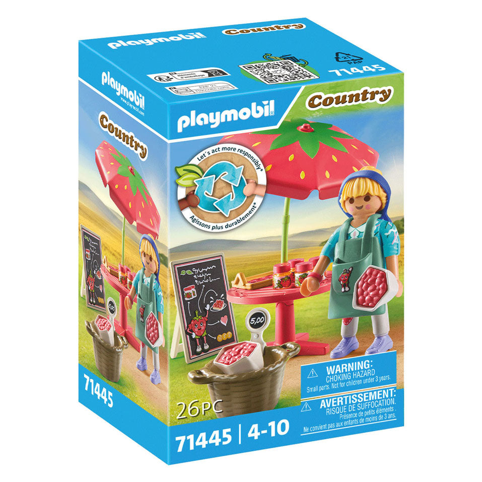 Playmobil 71445 country huisgemaakte jam verkoopstand