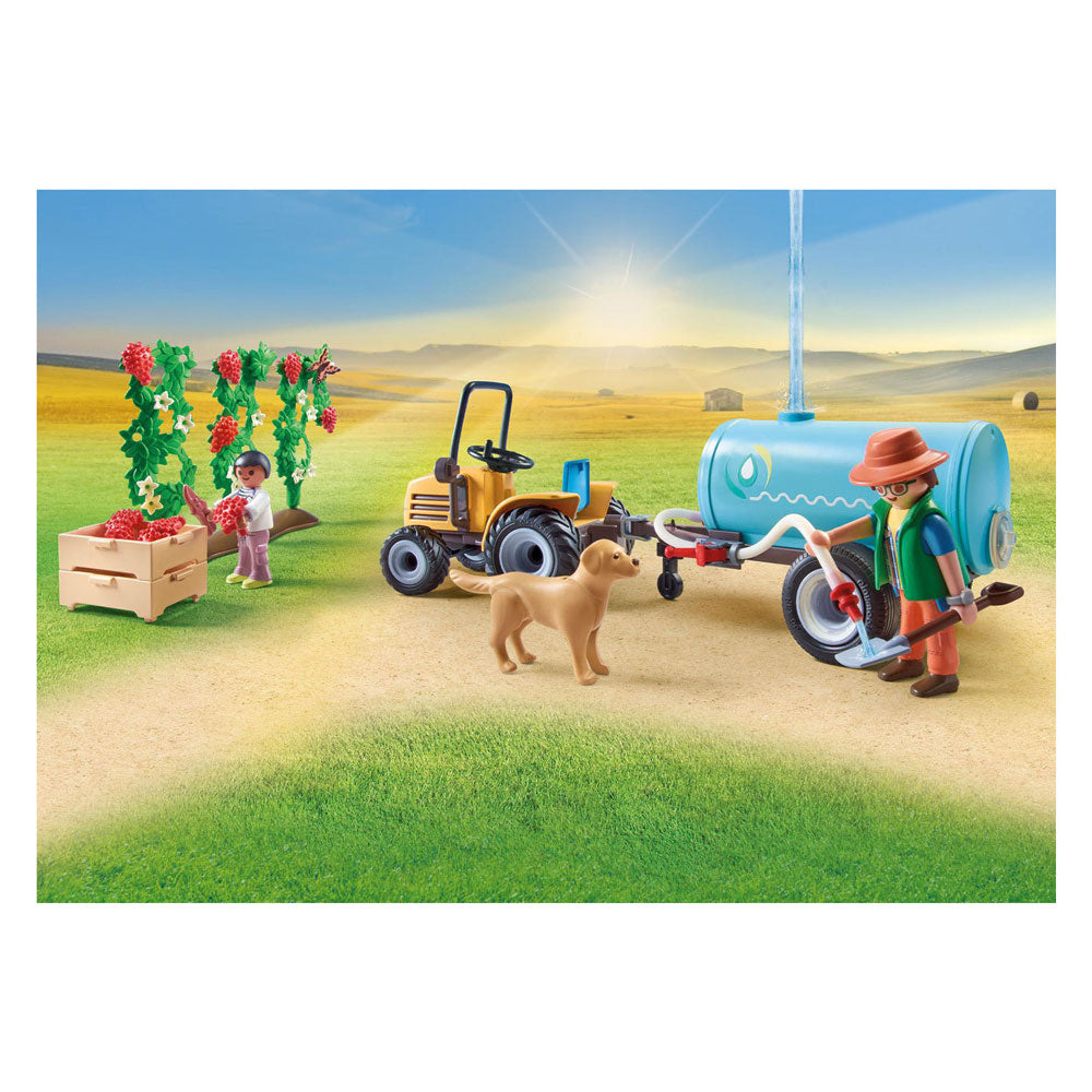 Playmobil 71442 country tractor met aanhanger en watertank