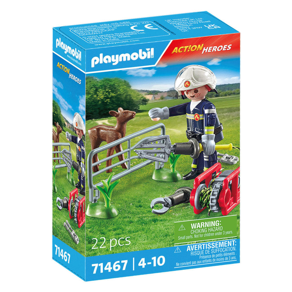 Playmobil action heroes dierenbescherming brandweer - 71467