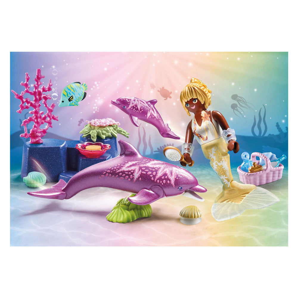 Playmobil princess magic zeemeermin met dolfijnen - 71501