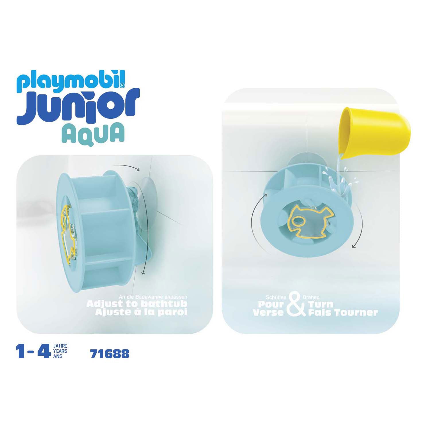 Playmobil junior waterwervelrad met babyhaai - 71688