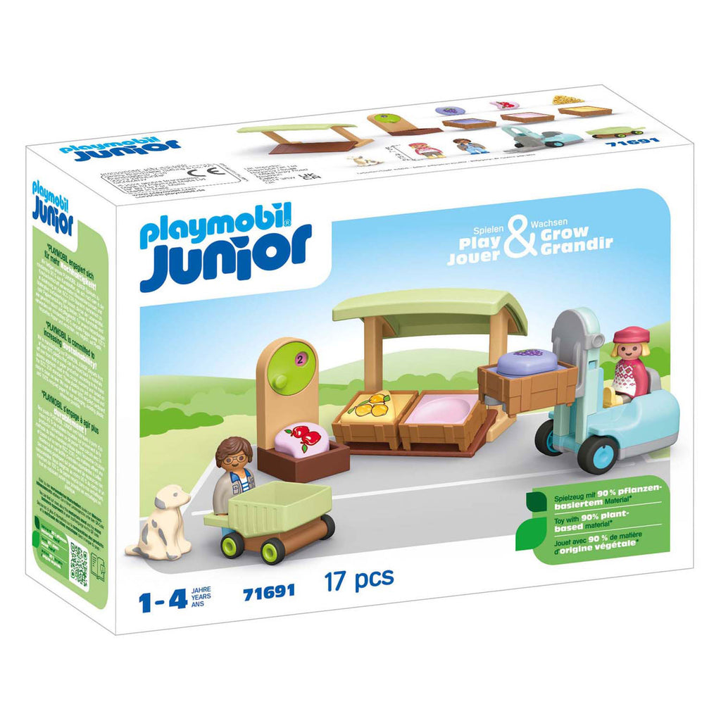 Playmobil 71691 junior biologische marktkraam heftruck