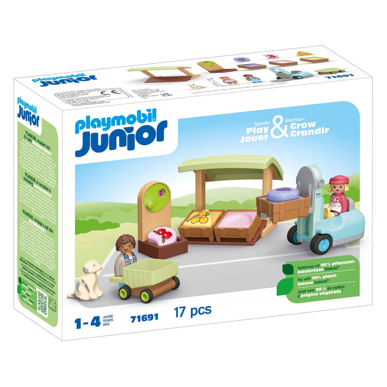 Playmobil 71691 junior biologische marktkraam heftruck
