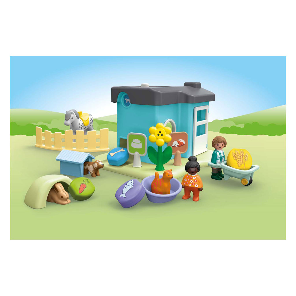 Playmobil 71690 junior dierenpension met voerautomaat