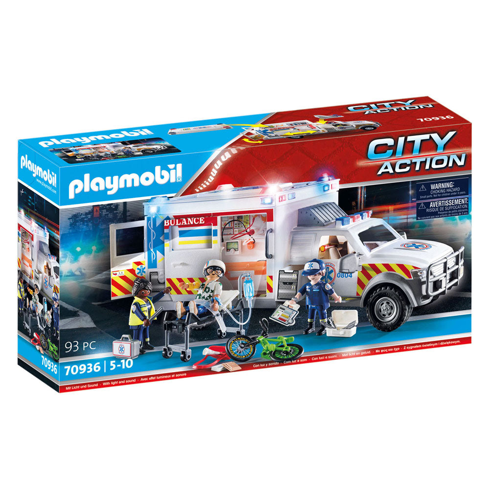 Playmobil Action Heroes Rettungsfahrzeug: US - Kranenwagen 70936