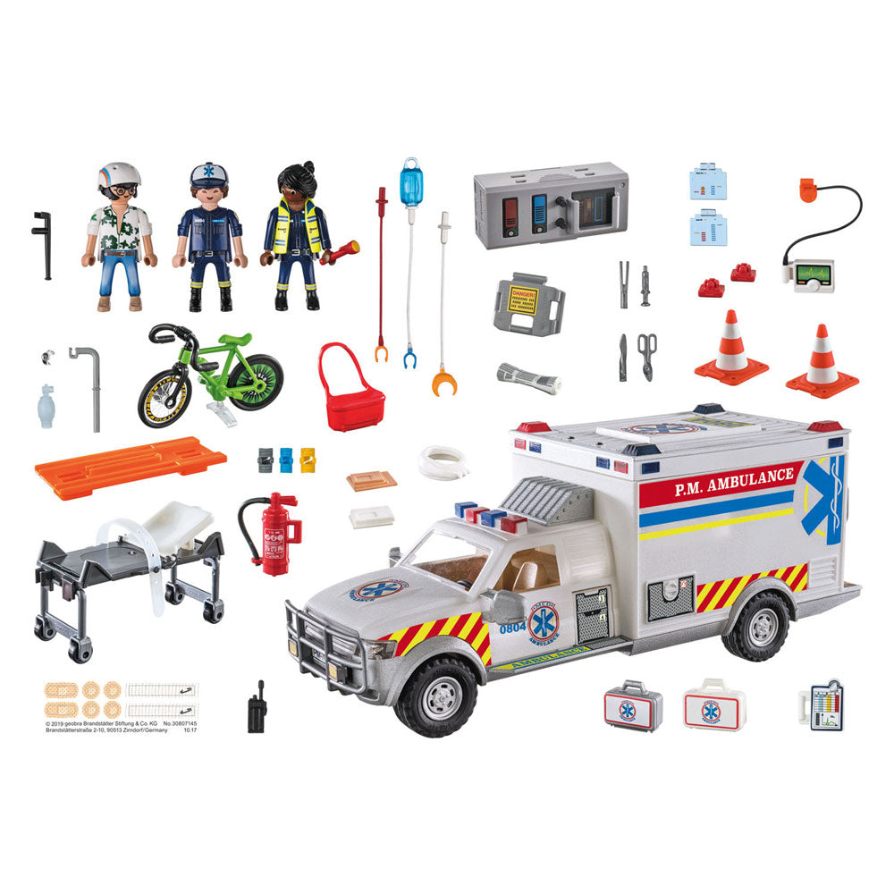 Playmobil Action Heroes Rettungsfahrzeug: US - Kranenwagen 70936