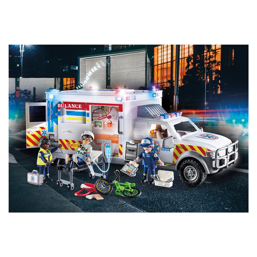 Playmobil Action Heroes Rettungsfahrzeug: US - Kranenwagen 70936