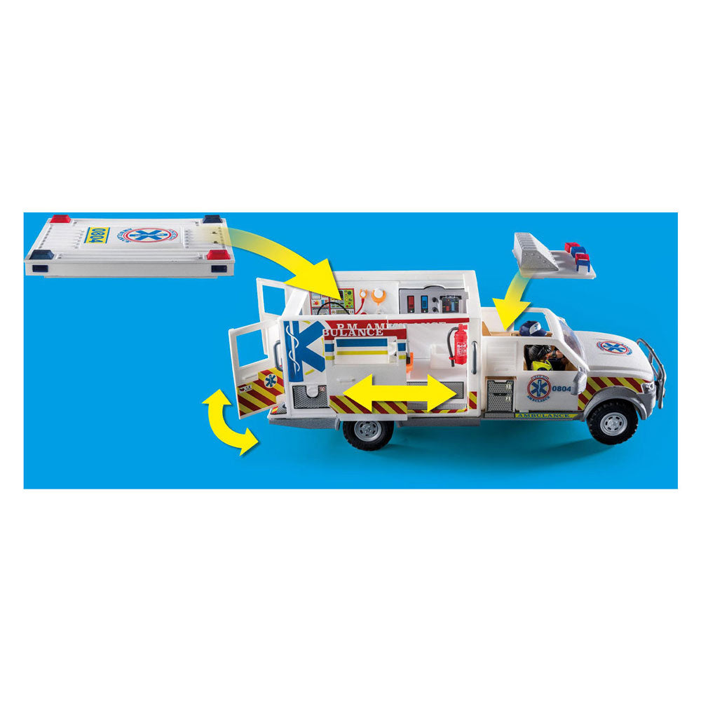Playmobil Action Heroes Rettungsfahrzeug: US - Kranenwagen 70936