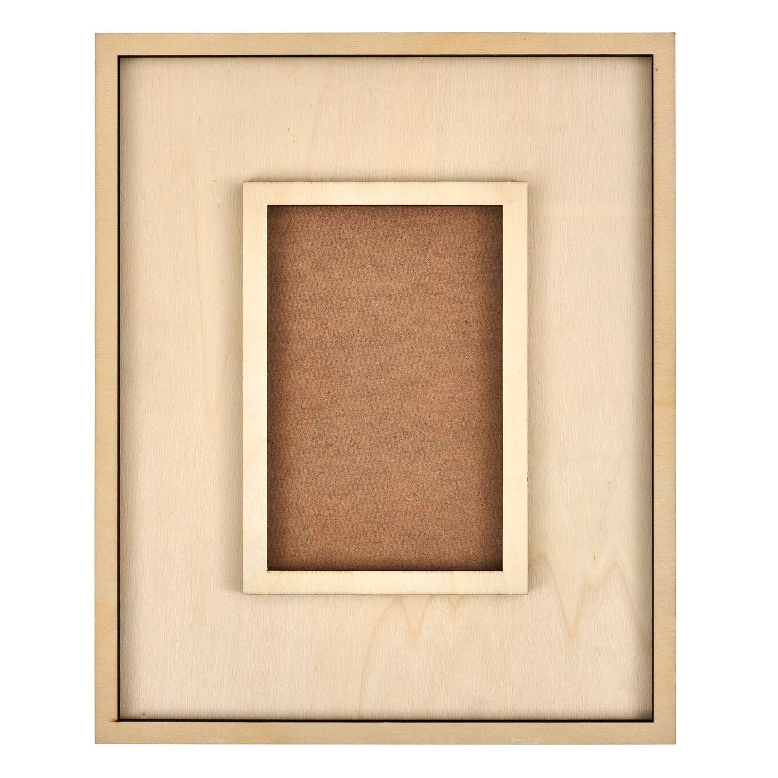 Mod podge • frame with opening plywood