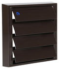 Renson 1013923 - lamellenrooster alu bruin 433 173x173mm | 2 stuks