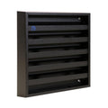 Renson 1058000 - opbouwmuurrooster met gaas 431 (165x165) ral 9005 zwart | 2 stuks