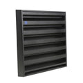 Renson 1058001 - opbouwmuurrooster met gaas 431 (225x225) str 9005 zwart | 2 stuks