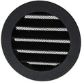 Renson 1057993 - inbouw rond schoepenr met gaas434r dia 100 ral 9005 zwart | 10 stuks