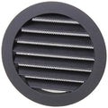 Renson 1057994 - inbouw rond schoepenr met gaas434r dia 125 ral 9005 zwart | 10 stuks