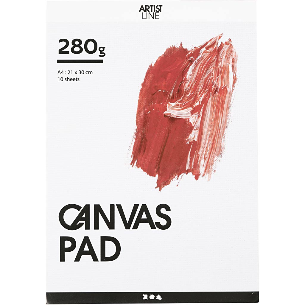Creativ company canvas block - a4 (10 x 280 g) (25753)