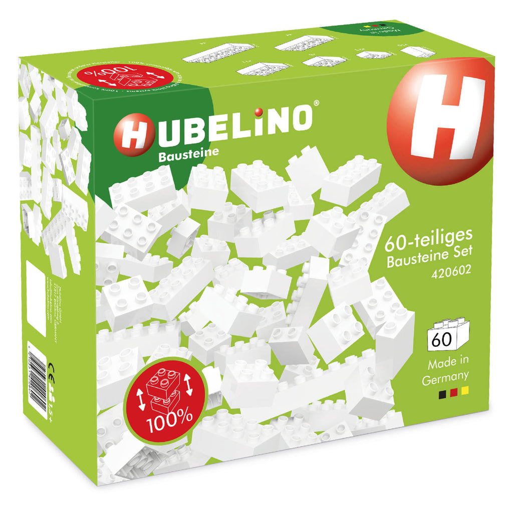 Hubelino bouwstenen wit - 60dlg.