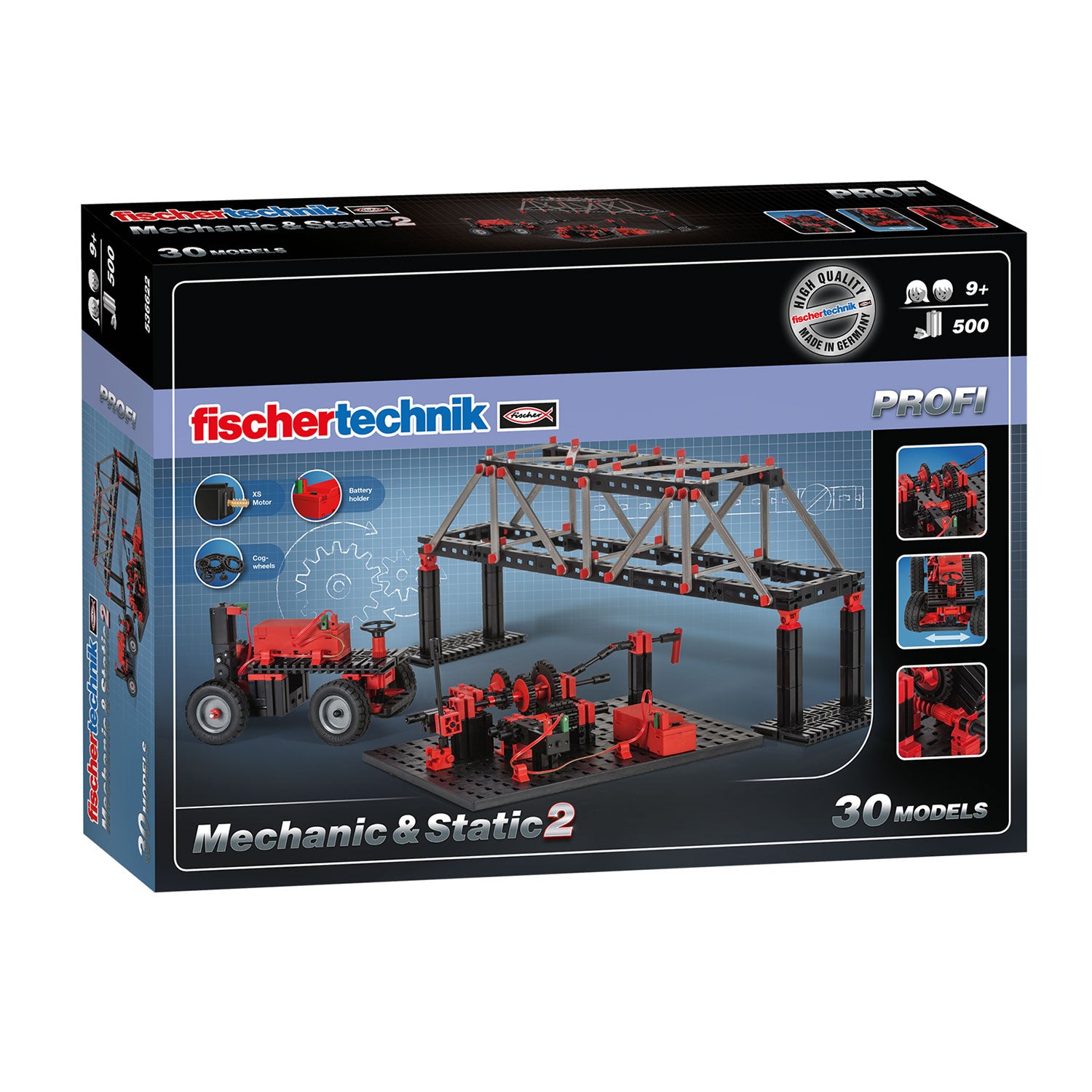 Fischertechnik Profi - Mechanisch Statik, 500 Stück.