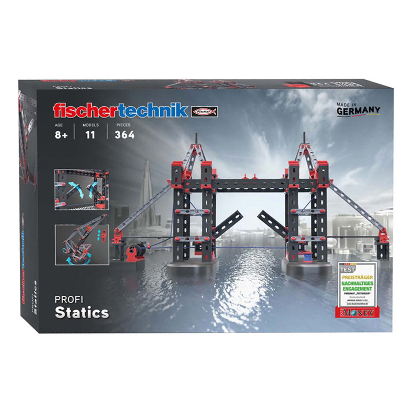 Fischertechnik profi - statics bekende gebouwen, 364dlg.