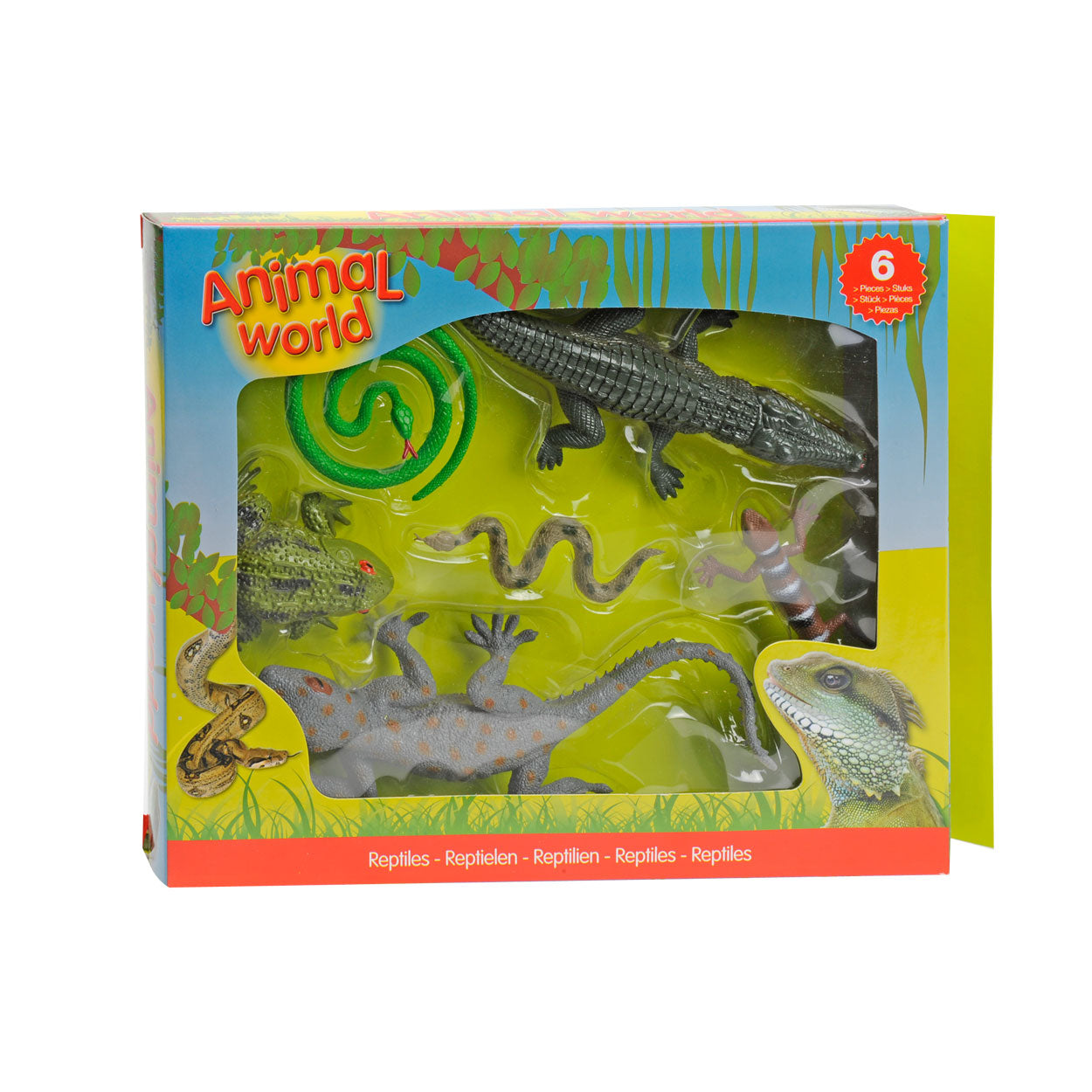 Johntoy Reptilien Geschenkbox, 6 Stück.