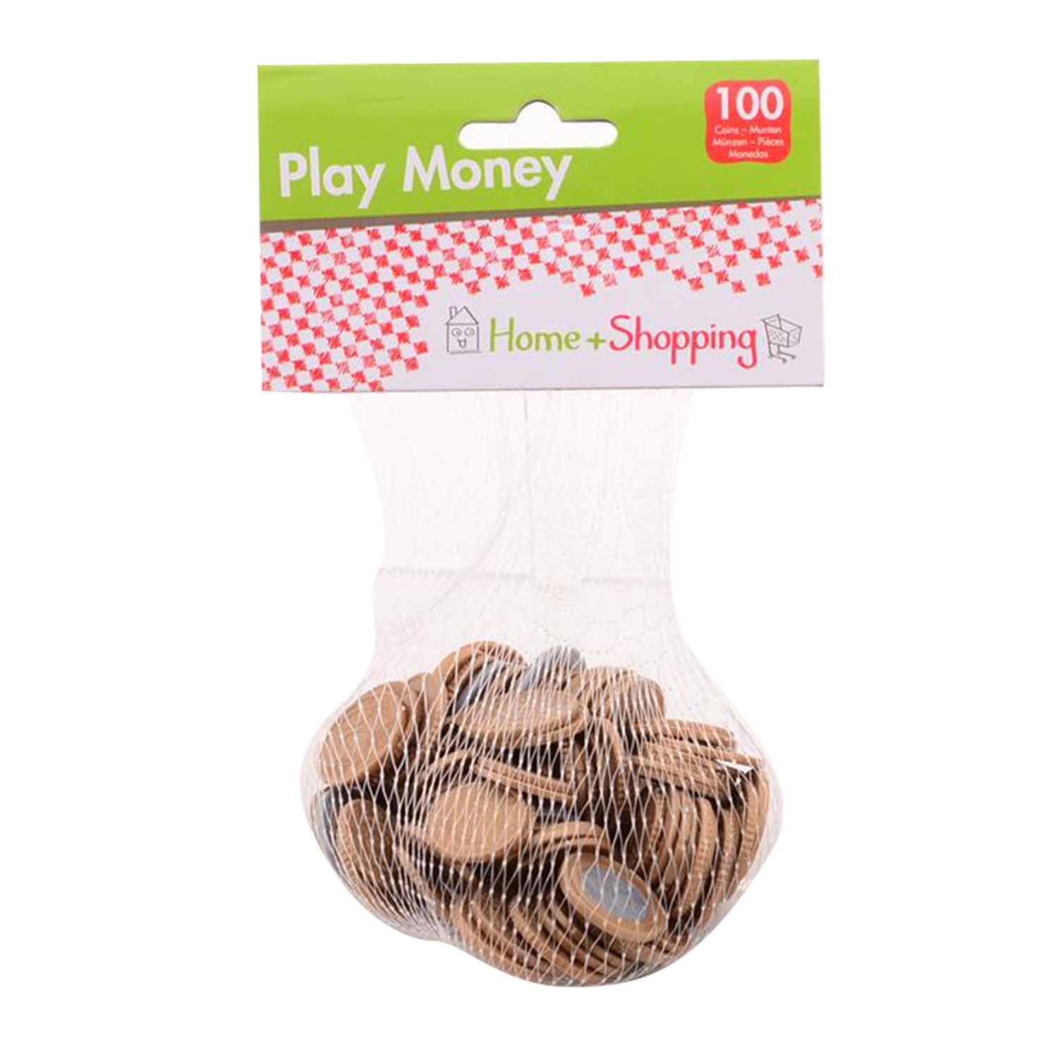 Johntoy Homeshopping-Spielgeld, 100 Münzen im Netto