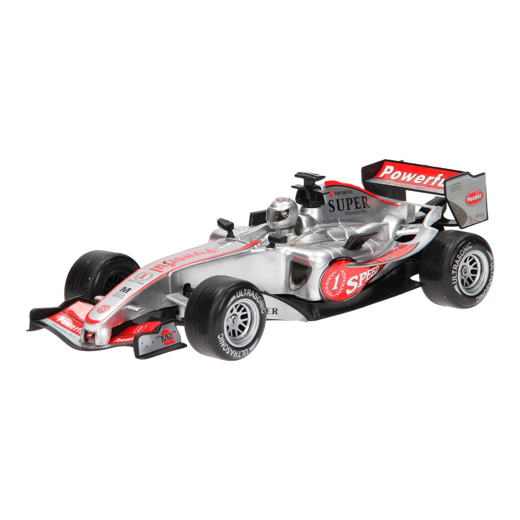 Johntoy f1 raceauto met licht en geluid - zilver