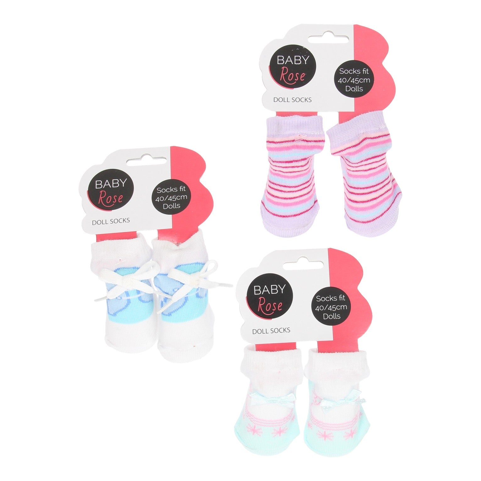 Baby Rose Puppensocken