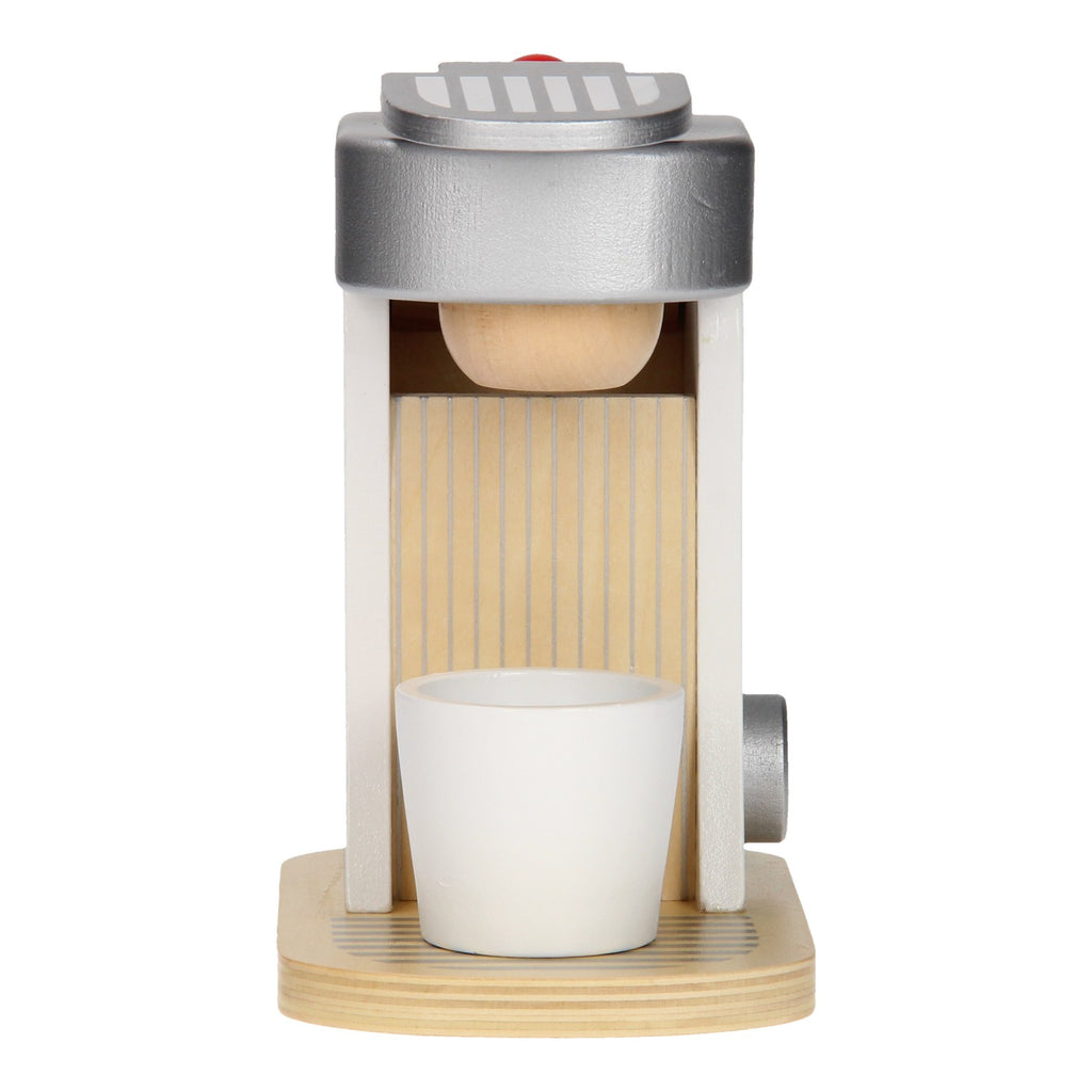 Joueco Kaffeemaschine aus Holz mit Zubehör