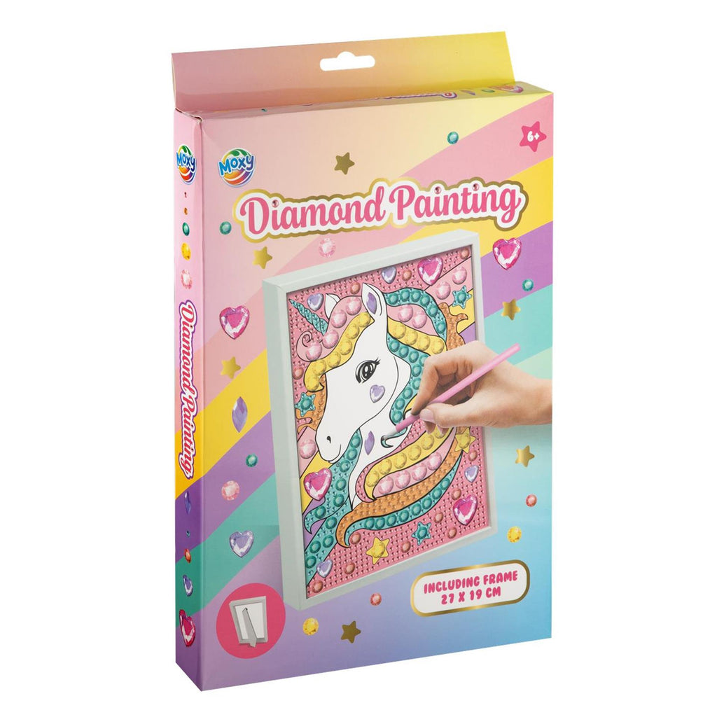 Moxy diamond painting met frame 27x19cm