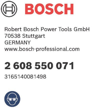 Bosch accessoires dopsleutels 50 x 13 mm, m 8 1st - 2608550071