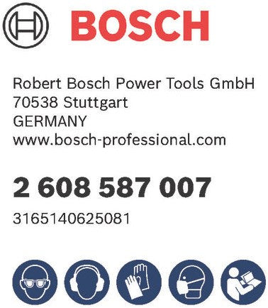 Bosch accessoires 5-delige diamantdroogboorkronenset 38, 52, 65, 117, 127 mm - 2608587007