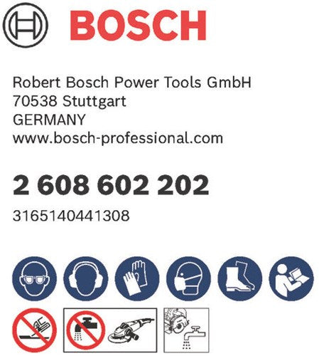 Bosch accessoires diamantdoorslijpschijf standard for ceramic 125 x 22,23 x 1,6 x 7 mm 1st - 2608602202