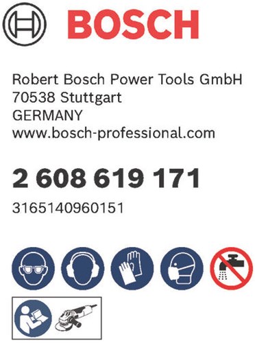 Bosch accessoires x-lock fiberschijf, 125mm, g 24, r444, expert for metal - 1 stuk(s) - 2608619171